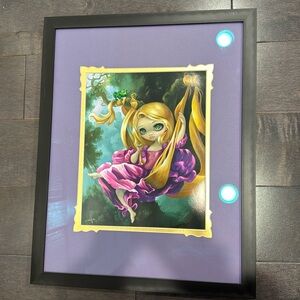 Jasmine Becket-Smith Framed Print of Disney’s Rapunzel
